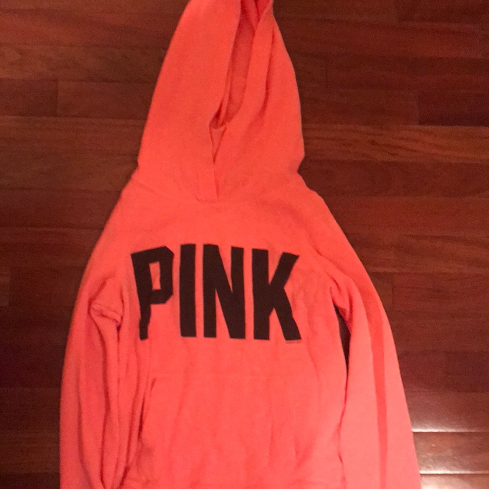 Bright pink/orange Victoria secret pink pullover